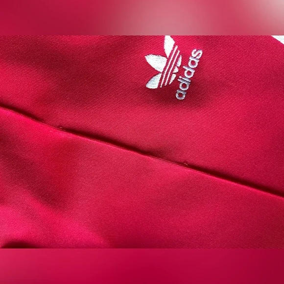 ADIDAS originals jacket S & pants XS, Womens SST Red Track Suit tricolor - Picture 5 of 10